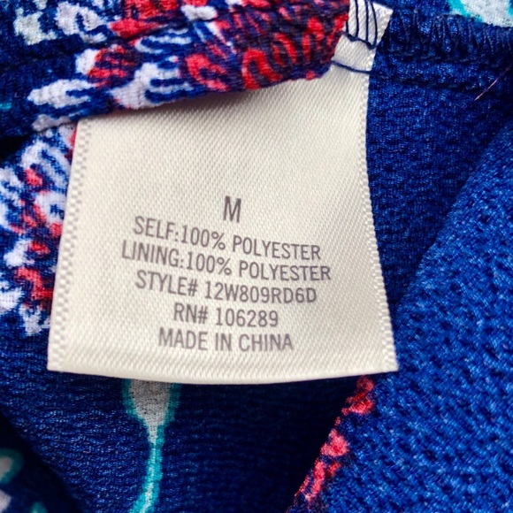 Blue Rain Floral button up sleeveless blouse - Picture 4 of 5